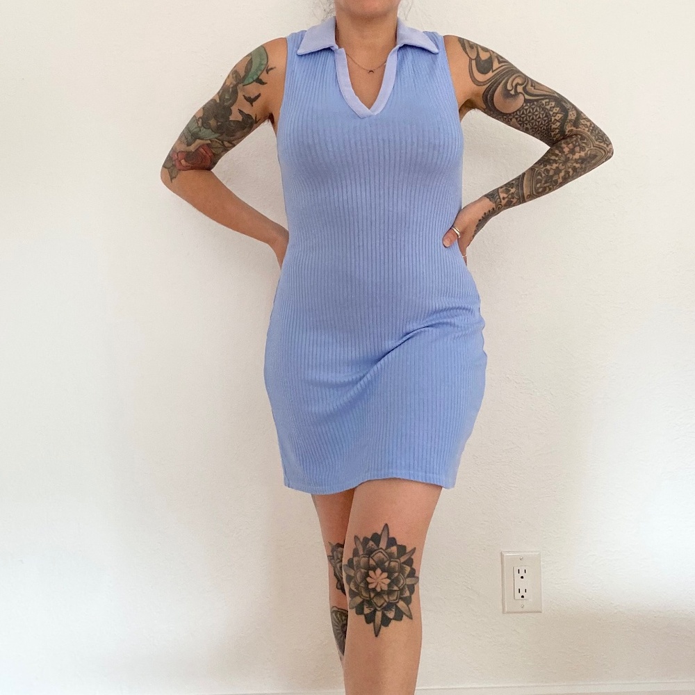 SHORE brand ribbed tennis dress